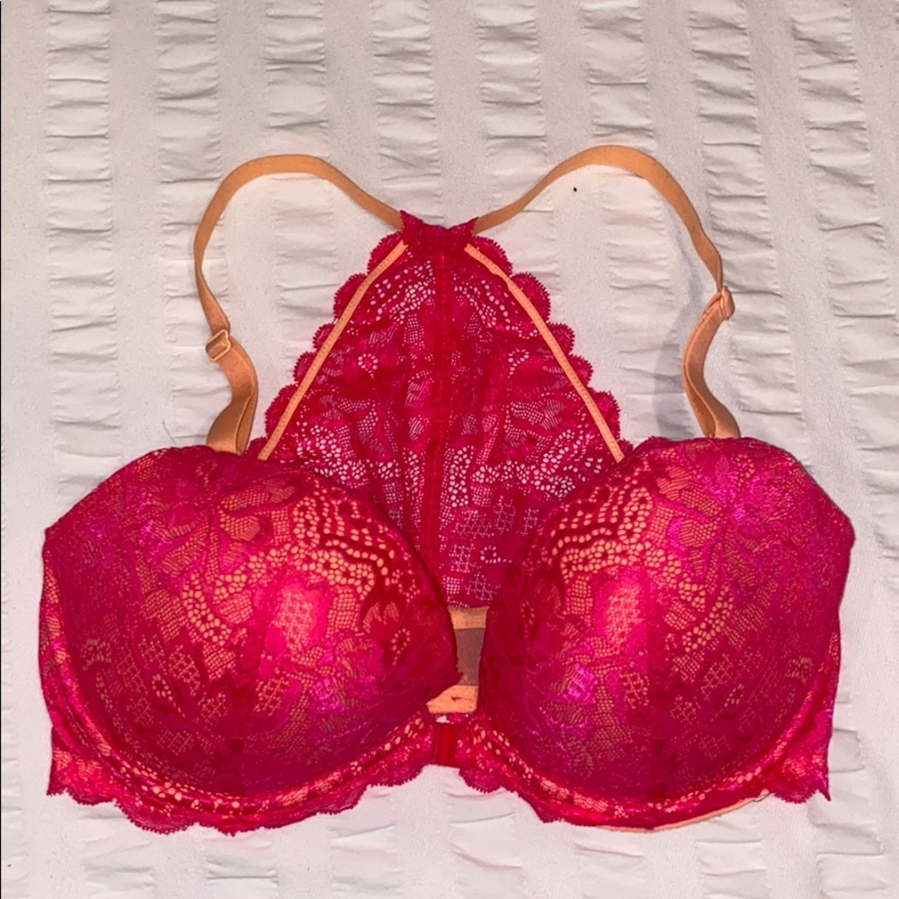 Pink & orange Victoria’s Secret racer back bra